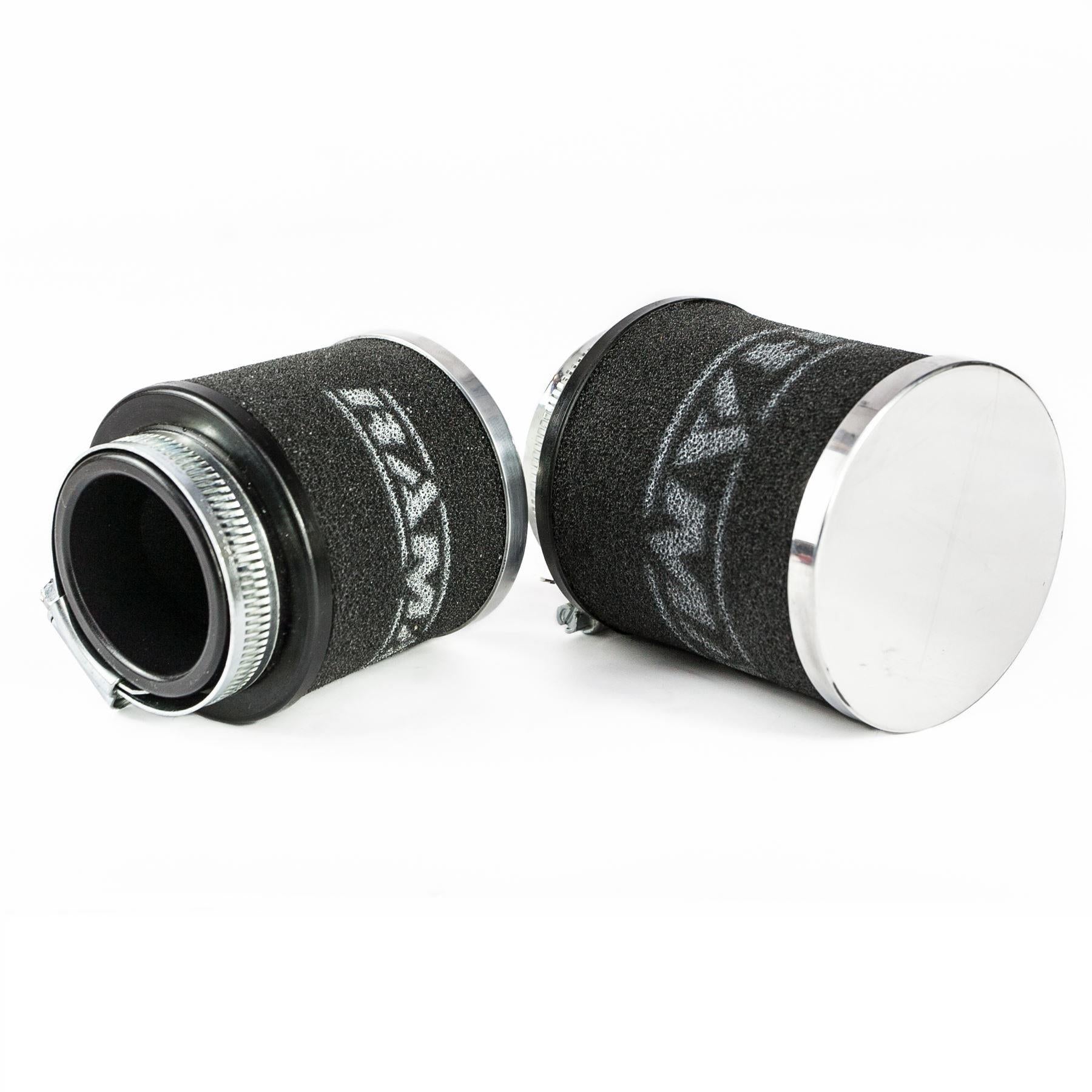 MC-002 - Filtro de Aire de admisión de cuello de 34mm de diámetro - Tapón cromado para motocicleta de la marca Ramair.