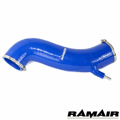 Mangueira de entrada de silicone azul para Ford Fiesta ST 180 MK7 Ecoboost da Ramair.