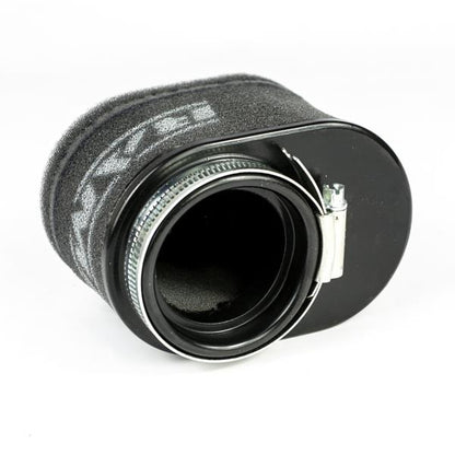 Filtro de ar de corpo oval Ramair para motocicleta com pescoço de 52 mm de diâmetro interno.