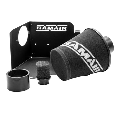 Kit de admisión de aire de alto rendimiento Ramair para V.A.G 1.8T 20V Golf, A3, León con MAF de 80mm.