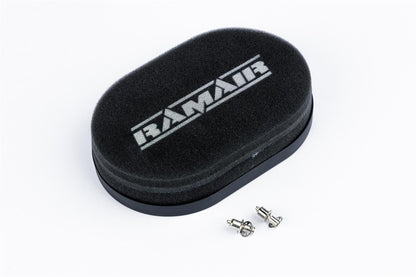 Filtro de Aire Ramair de espuma para carburador con placa base para Weber 32/34 DFT - Altura interna de 25mm.