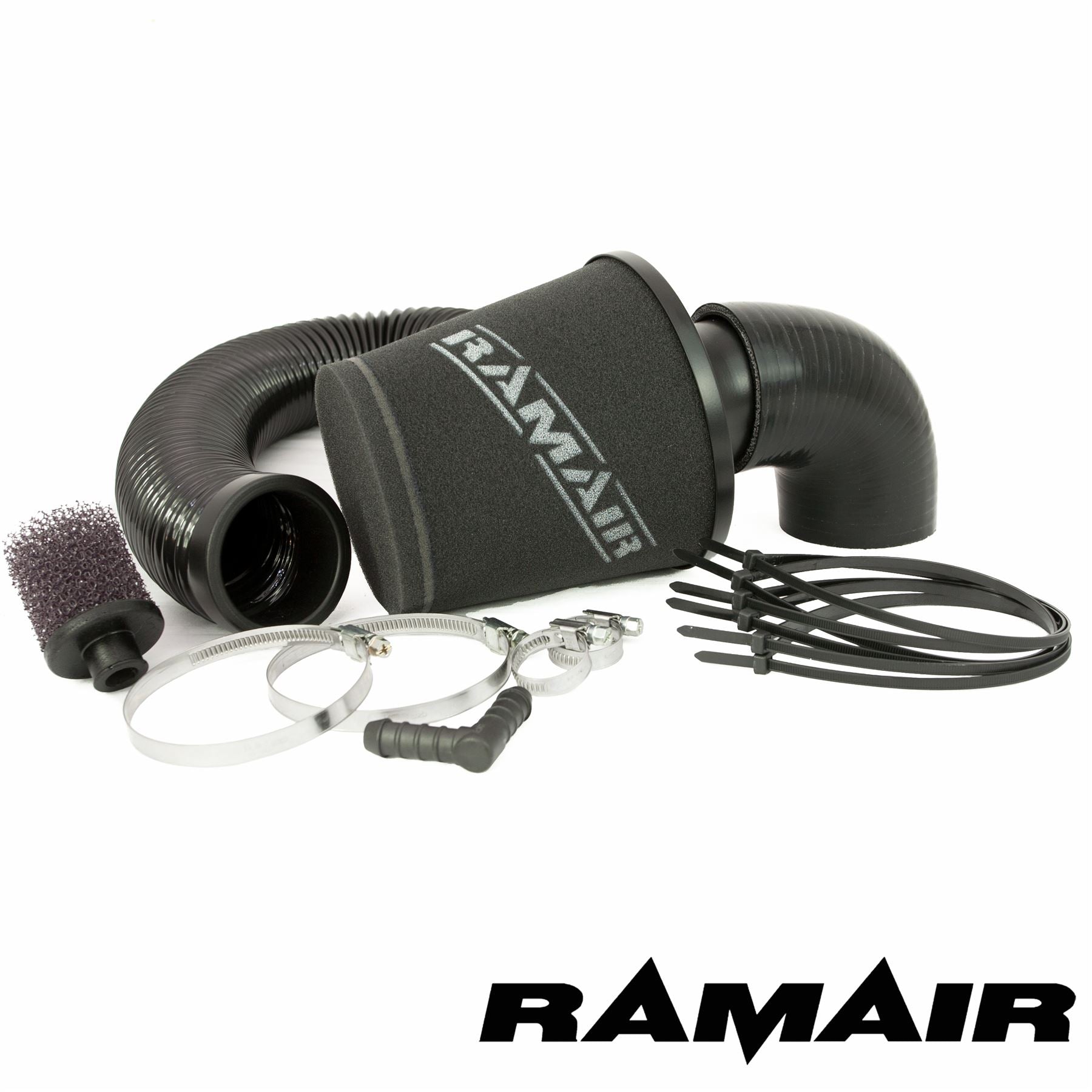 Kit de Filtro de Aire de Espuma de Admisión Ramair Negro para Ford Fiesta ST 150 (2.0l)