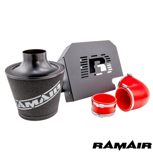 Kits de admisión de alto rendimiento   en rojo para Ford Focus ST 225 de la marca Ramair con soporte para la ECU.