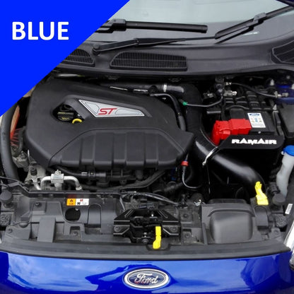 Mangueira de entrada de silicone azul para Ford Fiesta ST 180 MK7 Ecoboost da Ramair.